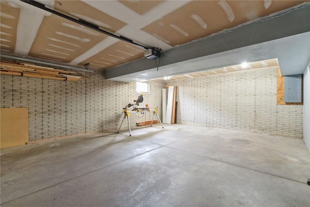 2445 Hillview Dr, Marion, IA 52302 - garage featuring electric panel and a garage door opener