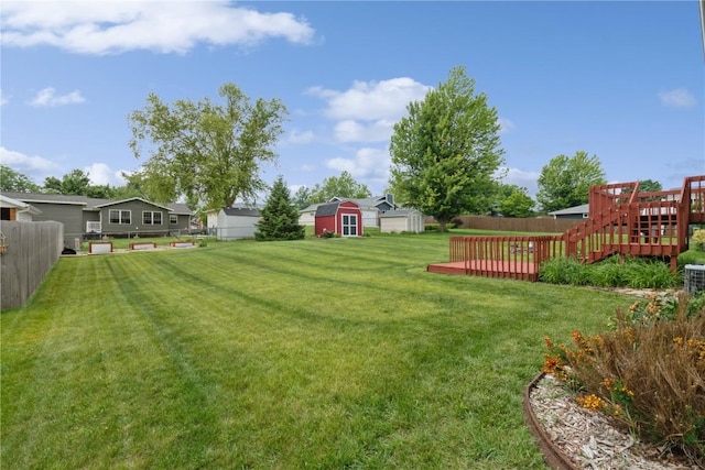 2445 Hillview Dr, Marion, IA 52302 - view of yard with a deck and a residential view