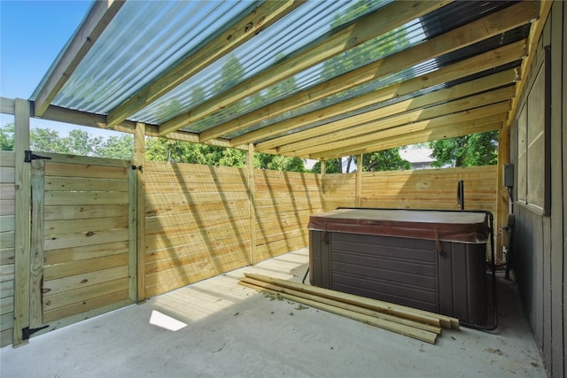 1649 Memorial Dr SE, Cedar Rapids, IA 52403 - fenced backyard with a hot tub