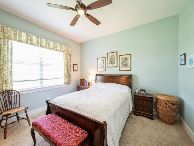 2940 Brookvalley Ct, Marion, IA 52302 - bedroom featuring carpet flooring, baseboards, and a ceiling fan