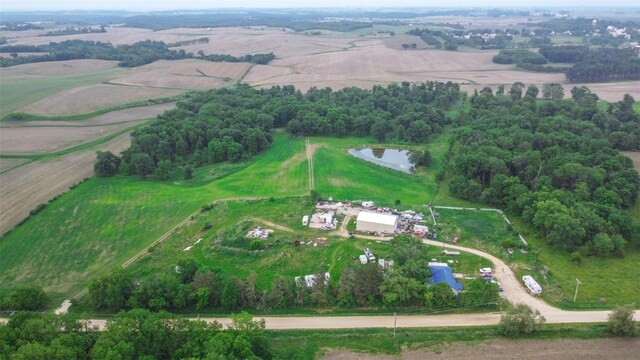 36654 Belgian Rd, Strawberry Pt, IA 52076 - aerial view of property's location featuring a large body of water and rural landscape
