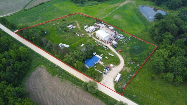 36654 Belgian Rd, Strawberry Pt, IA 52076 - view of rural area featuring property boundaries highlighted and a large body of water