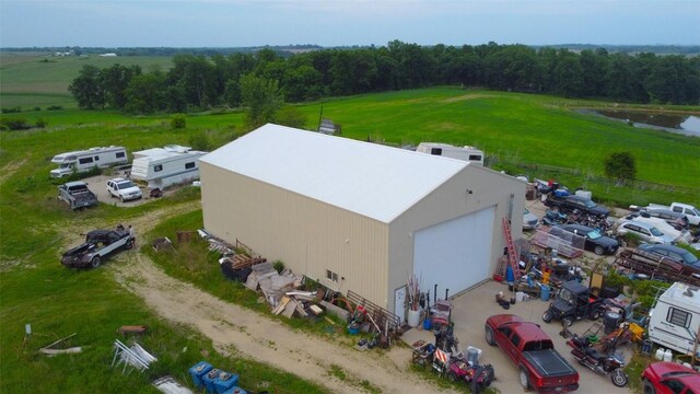 36654 Belgian Rd, Strawberry Pt, IA 52076 - drone / aerial view of a nearby body of water