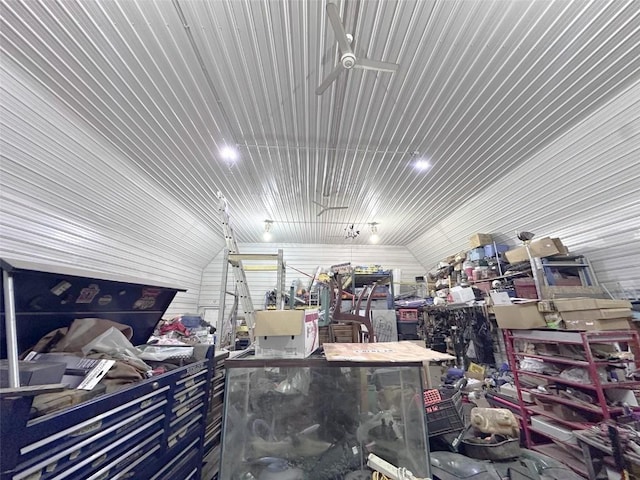 36654 Belgian Rd, Strawberry Pt, IA 52076 - garage with wood ceiling