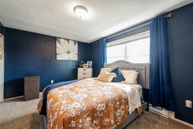 303 6th Ave, Newhall, IA 52315 - bedroom featuring carpet floors and a textured ceiling