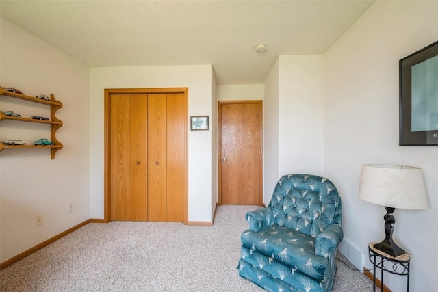 3516 Stoneview Cir, Cedar Rapids, IA 52404 - sitting room featuring carpet and baseboards