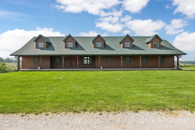 660 Garfield Rd, West Branch, IA 52358 - view of front of property with roof with shingles, a front yard, and a porch