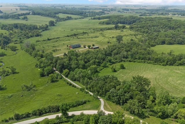 660 Garfield Rd, West Branch, IA 52358 - aerial overview of property's location featuring rural landscape