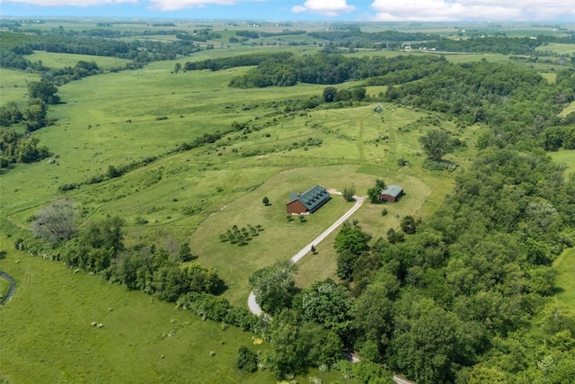 660 Garfield Rd, West Branch, IA 52358 - aerial overview of property's location with rural landscape