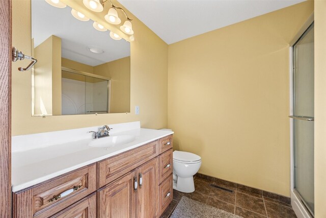660 Garfield Rd, West Branch, IA 52358 - full bathroom featuring vanity and an enclosed shower