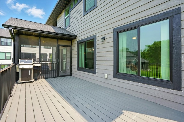 1643 Avalon Pl, Iowa City, IA 52245 - wooden terrace with a grill