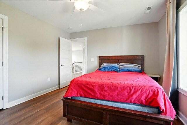 1643 Avalon Pl, Iowa City, IA 52245 - bedroom featuring wood finished floors and ceiling fan