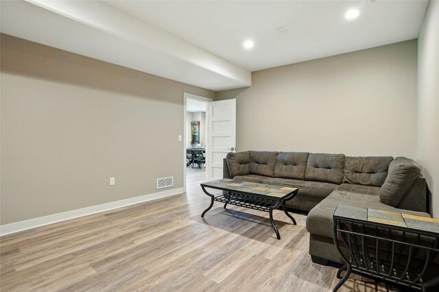 1643 Avalon Pl, Iowa City, IA 52245 - living room featuring light wood-style floors and recessed lighting