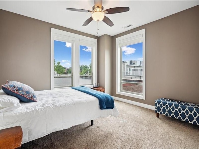 100 4th Ave SW Unit 204, Cedar Rapids, IA 52404 - bedroom with carpet flooring and a ceiling fan