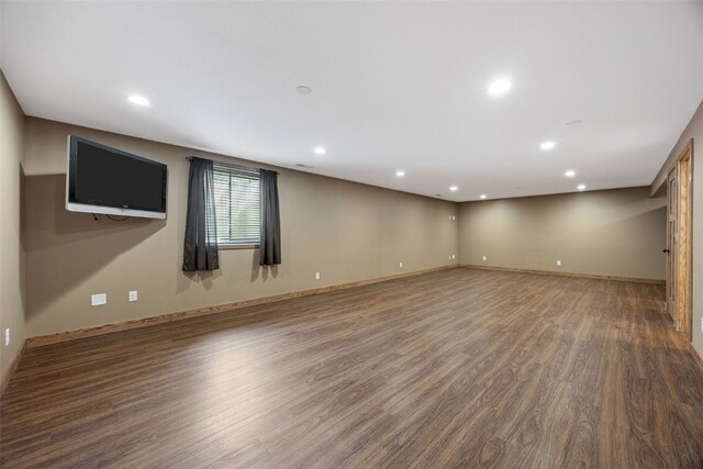345 Shannon Dr, Robins, IA 52328 - unfurnished room featuring wood finished floors and recessed lighting