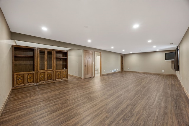 345 Shannon Dr, Robins, IA 52328 - spare room featuring dark wood-type flooring and recessed lighting