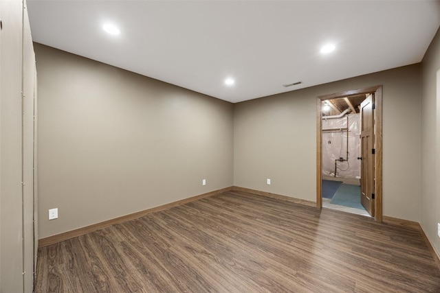 345 Shannon Dr, Robins, IA 52328 - empty room with wood finished floors and recessed lighting