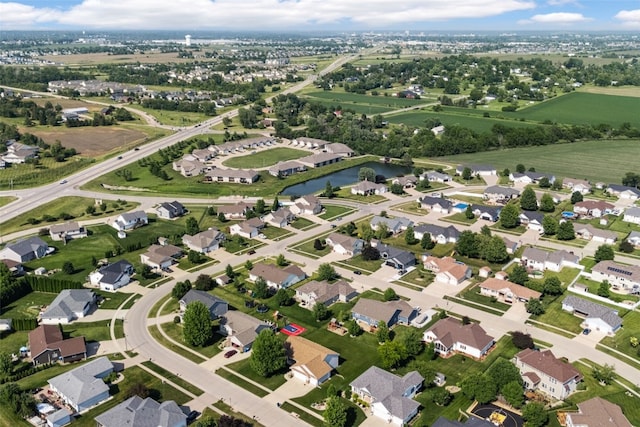 429 W Prairie Dr, Fairfax, IA 52228 - aerial view of property and surrounding area with a large body of water