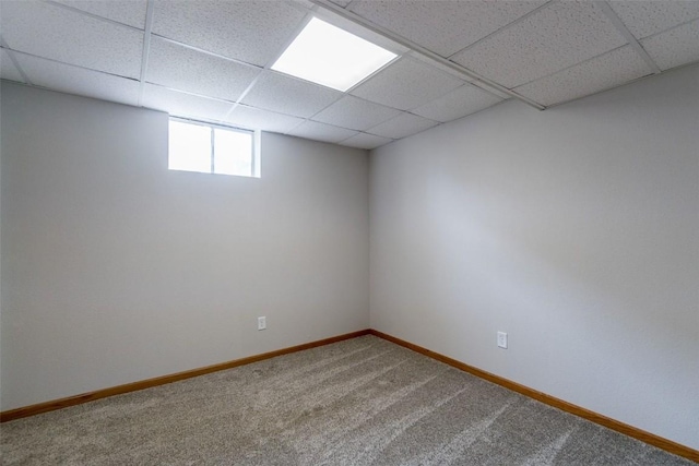 310 34th Ave, Marion, IA 52302 - below grade area with a drop ceiling and carpet