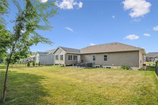 1602 Bridge Creek Ct, Marion, IA 52302 - back of house featuring a hot tub
