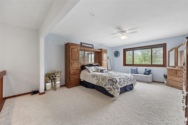 2145 Coldstream Ave NE, Cedar Rapids, IA 52402 - bedroom featuring light colored carpet and ceiling fan