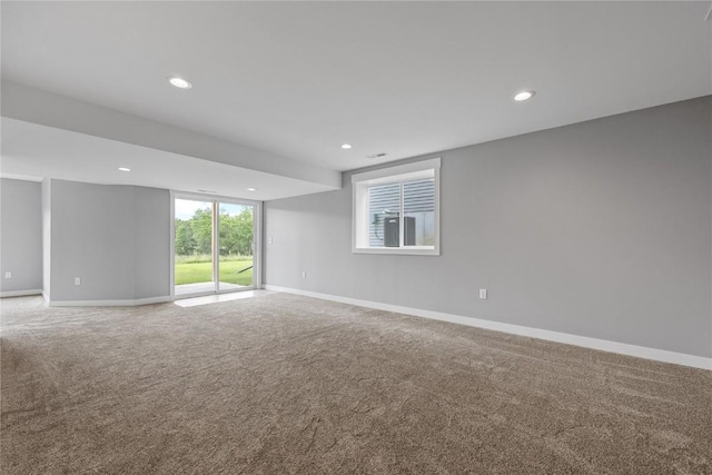 3911 Winnsboro Dr, Iowa City, IA 52245 - spare room featuring carpet flooring and recessed lighting