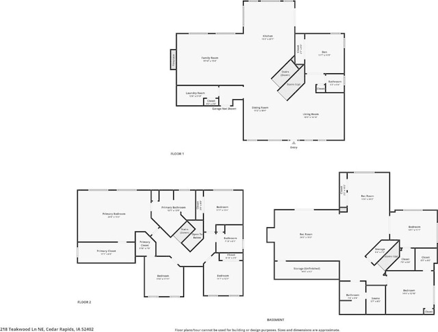 218 Teakwood Ln NE, Cedar Rapids, IA 52402 - view of home floor plan