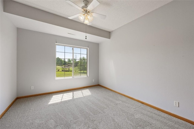 250 Cimarron Dr NE, Hiawatha, IA 52233 - empty room featuring carpet, ceiling fan, and a textured ceiling