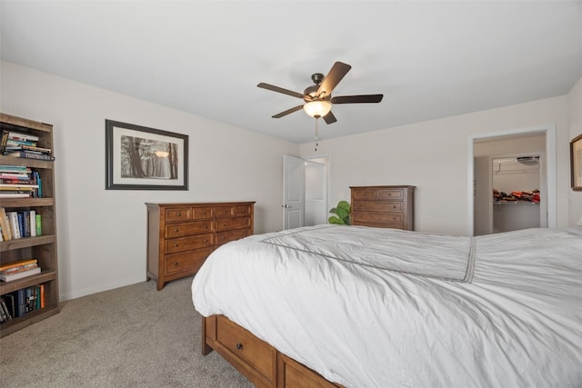 4263 Calder Dr, Marion, IA 52302 - bedroom with light colored carpet, a ceiling fan, and a closet