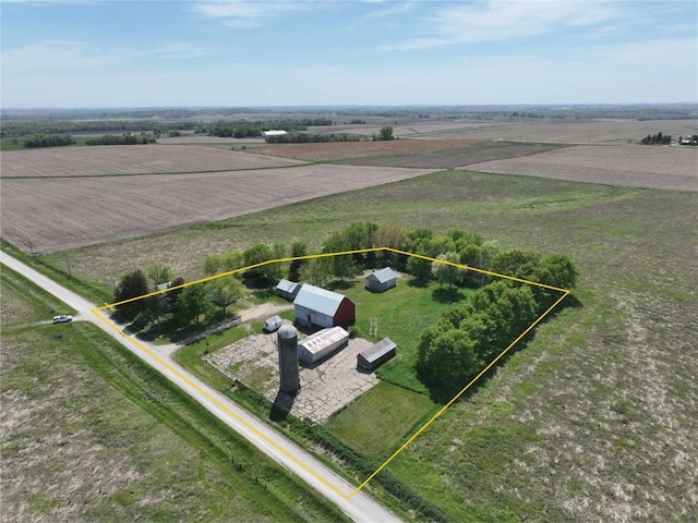 3367 Frost Ave, Brandon, IA 52210 - view of rural area with property parcel outlined and farmland