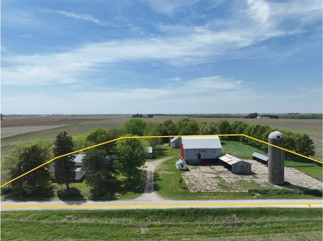 3367 Frost Ave, Brandon, IA 52210 - overview of rural landscape featuring property parcel outlined