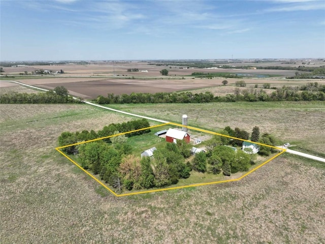 3367 Frost Ave, Brandon, IA 52210 - aerial view of sparsely populated area with property parcel outlined
