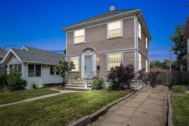 1812 Blake Blvd SE, Cedar Rapids, IA 52403 - view of front of property with a chimney