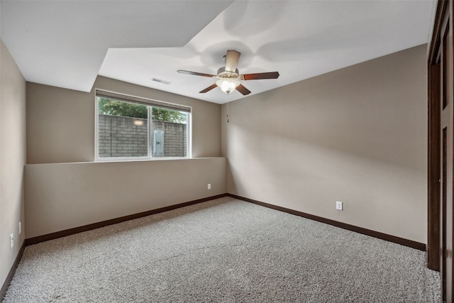 450 2nd St, Fairfax, IA 52228 - carpeted spare room with a ceiling fan and baseboards