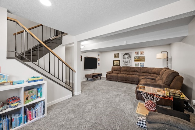 6234 Eastview Ave SW, Cedar Rapids, IA 52404 - living area featuring carpet floors and stairs