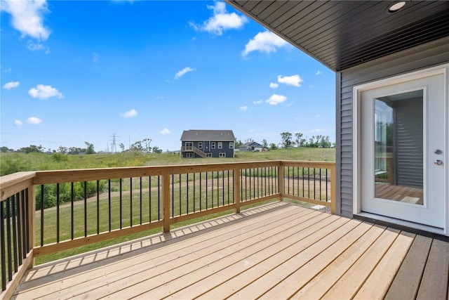 5007 Dostal Dr, Cedar Rapids, IA 52404 - wooden deck with a lawn
