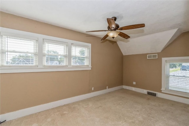 1346 11th St, Marion, IA 52302 - bonus room with light colored carpet, healthy amount of natural light, a ceiling fan, and lofted ceiling