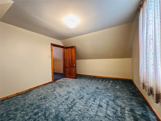 109 Pine St NW, Blairstown, IA 52209 - bonus room with dark carpet and lofted ceiling