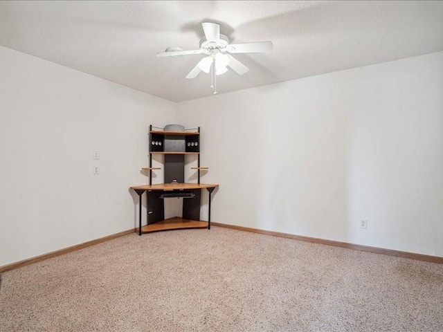 3387 64th St, Palo, IA 52324 - carpeted spare room featuring ceiling fan and baseboards