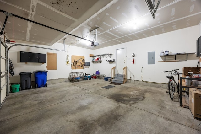 3810 Waterview Ct SW, Cedar Rapids, IA 52404 - garage with electric panel and a garage door opener