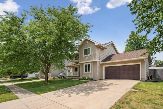 3210 5th St, Marion, IA 52302 - traditional-style house featuring an attached garage, driveway, and covered porch
