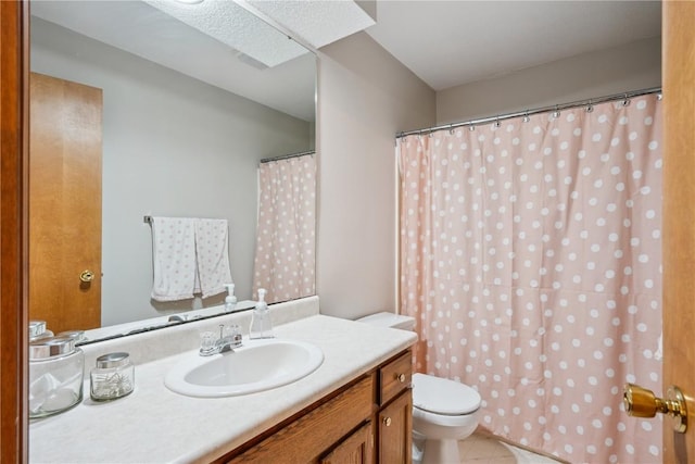 3210 5th St, Marion, IA 52302 - full bathroom featuring vanity, tile patterned flooring, and curtained shower