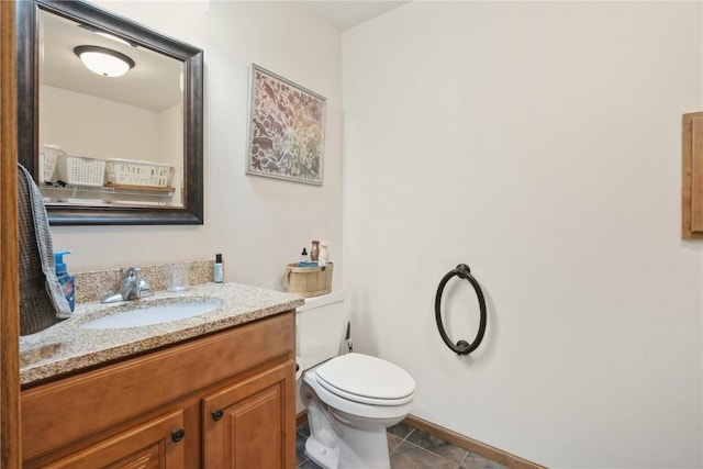 5752 Oakwood Ave NE Unit 3, Cedar Rapids, IA 52402 - half bath with vanity and tile patterned flooring