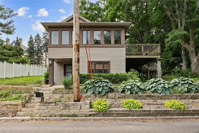 314 2nd St NW, Mount Vernon, IA 52314 - view of front of home with a wooden deck