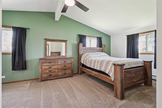 5995 32nd Ave, Shellsburg, IA 52332 - carpeted bedroom featuring ceiling fan and a baseboard radiator