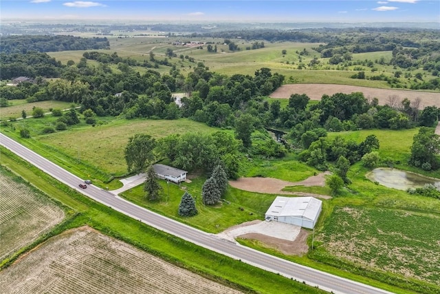 5995 32nd Ave, Shellsburg, IA 52332 - aerial view of property and surrounding area with rural landscape