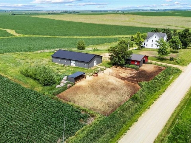 1931 140th St, Lowden, IA 52255 - aerial view of sparsely populated area featuring large plots for crops