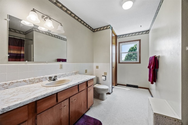 105 Parkview Dr, Tipton, IA 52772 - bathroom featuring vanity and curtained shower