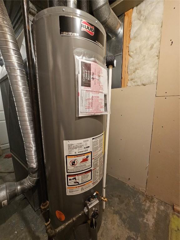 1523 Golden Valley Dr, Bettendorf, IA 52722 - utilities with water heater