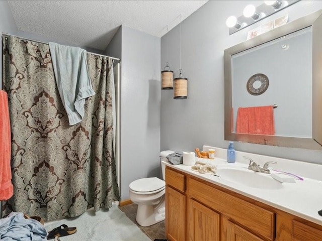 1020 240th St NE Unit 8, North Liberty, IA 52317 - bathroom with vanity, a textured ceiling, and a shower with shower curtain